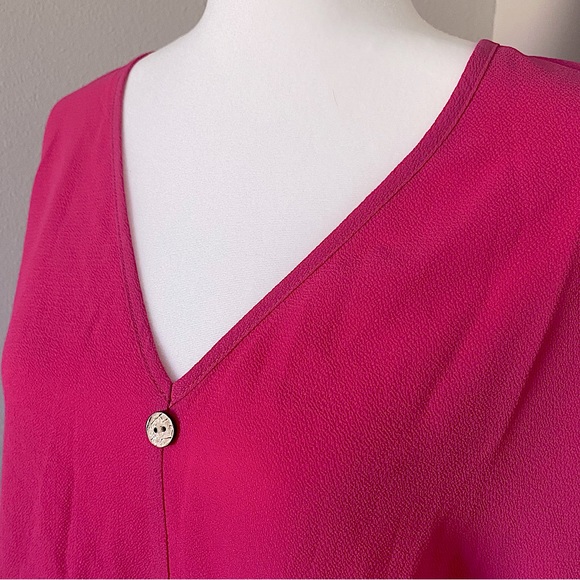 HOT PINK BATWING SLEEVE TOP - Picture 6 of 6